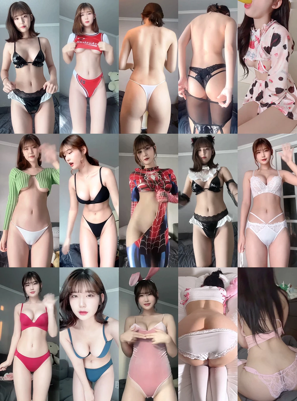 [主播]Sooplive直播韩国BJ麋鹿(golaniyule0)付费定制衣物试穿[75V/1.89G]