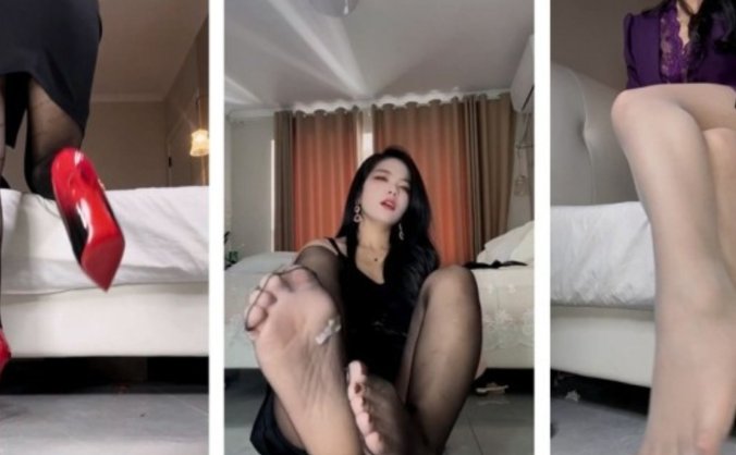 快手丨滴滴阿姨 丝脚高跟 [7V/300MB]